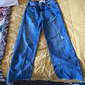 Reformation high waisted wide leg jeans